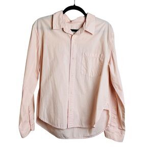 Citizens of Humanity Shirt Womens Medium Pink Button Down Long Sleeve Casual Top